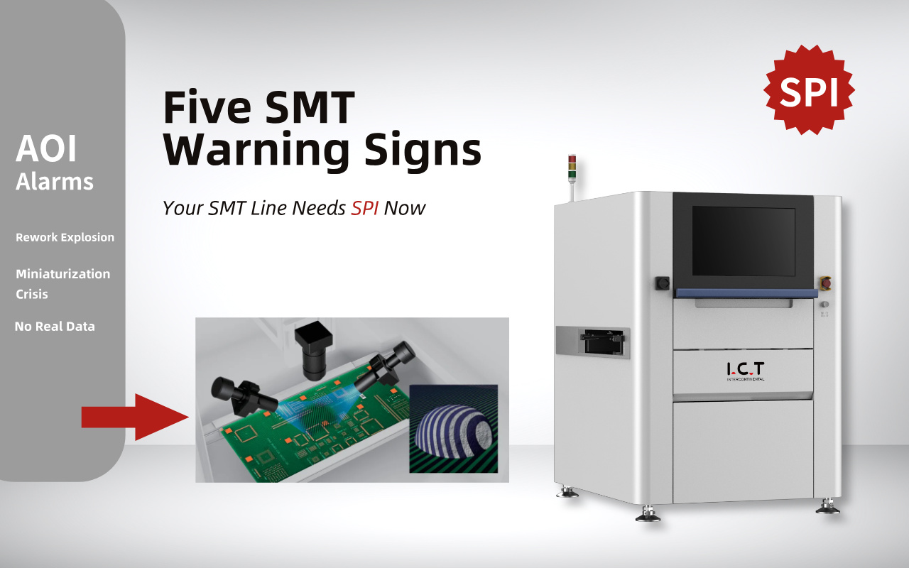 5 Warning Signs Your SMT Line Urgently Needs SPI 5 varoitusmerkkiä SMT-linjasi tarvitsee kiireellisesti SPI:n