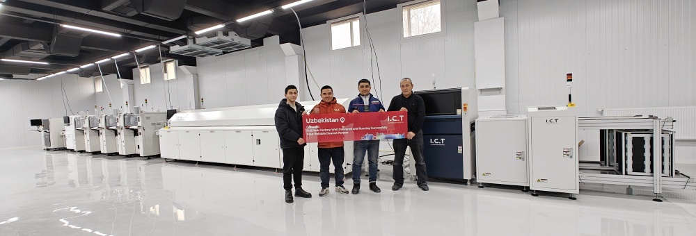 I.C.T SMT and DIP Line Technical Support in Uzbekistan ICT SMT ja DIP Line tekninen tuki Uzbekistanissa