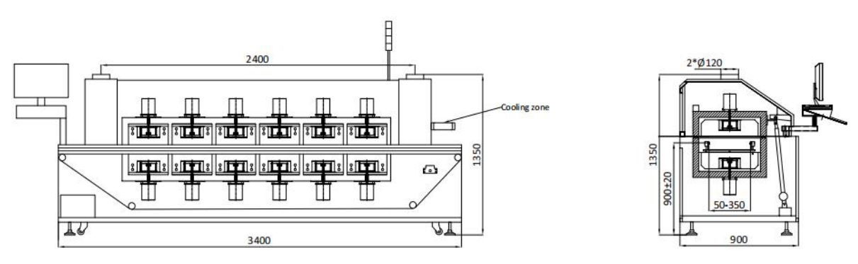 6 Zones SMT Lead Free Reflow -uunikone