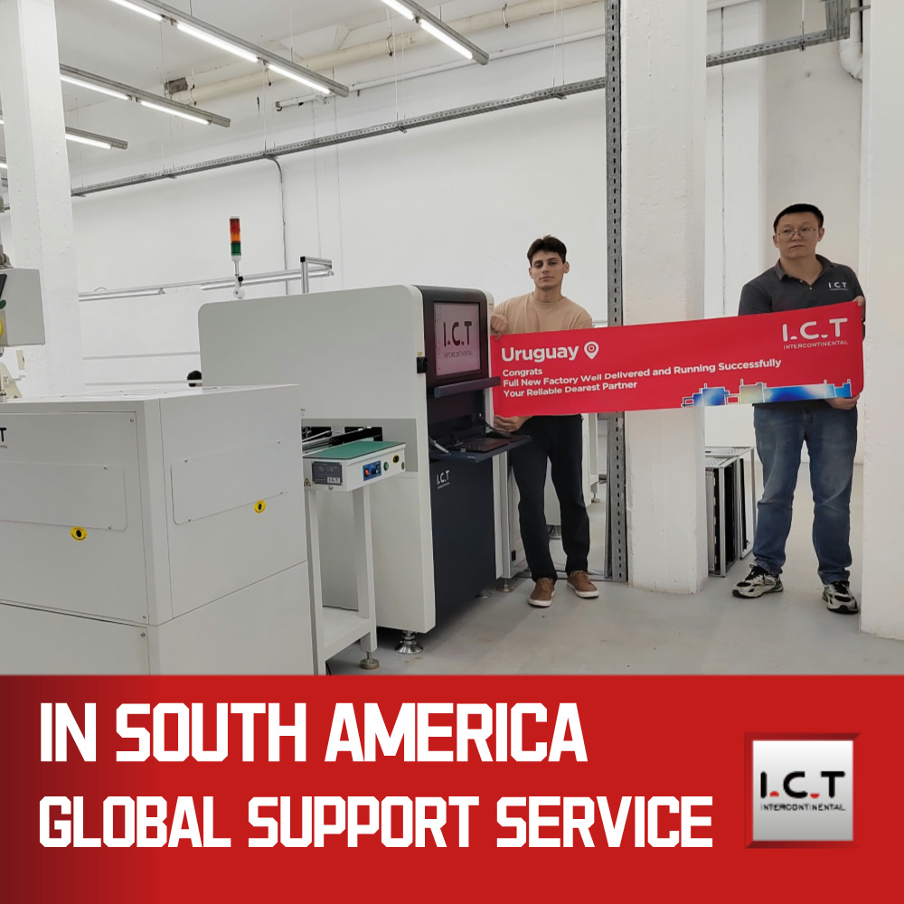 ICT-AI-5146 | Smt Production PCB Visual Test Line Online Aoi-tarkastuskone