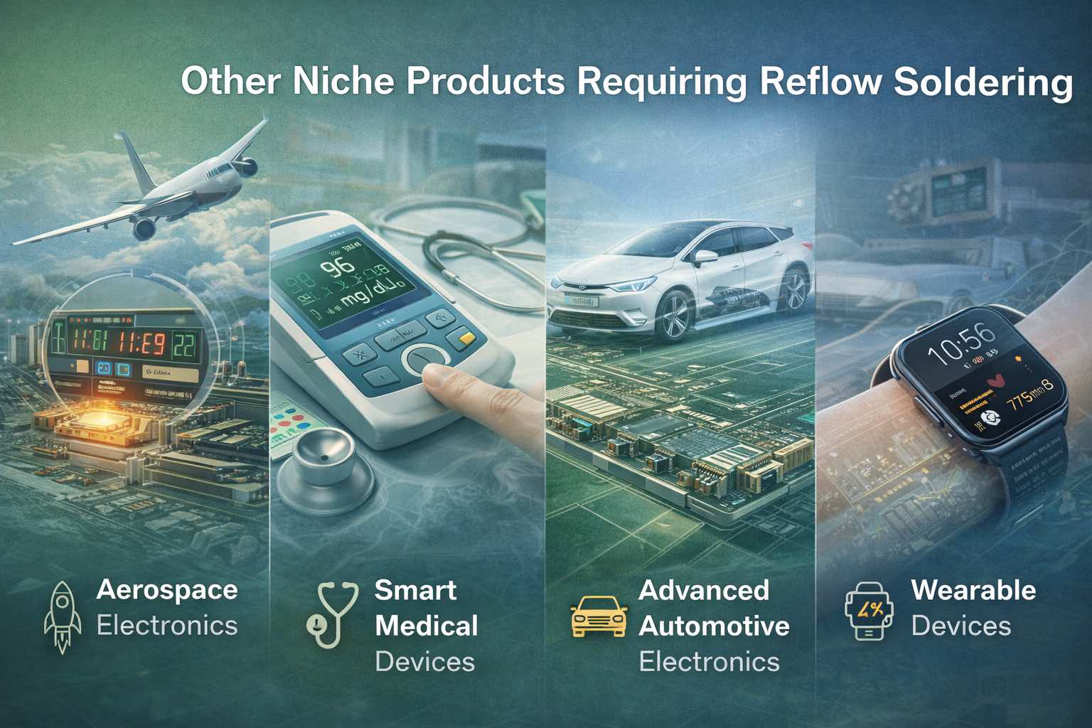 5. Muut niche-tuotteet, jotka vaativat uudelleenvirtausjuottamisen