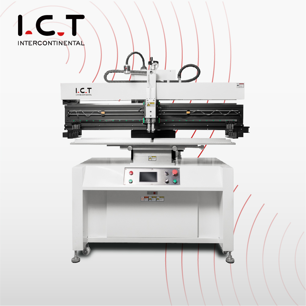 P12 ICT puoliautomaattinen stensiilitulostin SMT PCB puoliautomaattinen liitätulostuskone