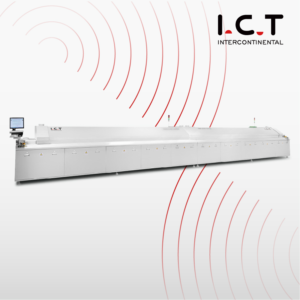 ICT |Lyijytön SMT Reflow -uunikone, jossa lämpötilatestaus, reflow juotosuunin SMT-laitteet I Rison