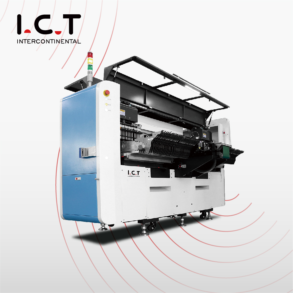 ICT |SMT- ja THT Precision 8 -pään poiminta ja asennuskoneen valmistaja 