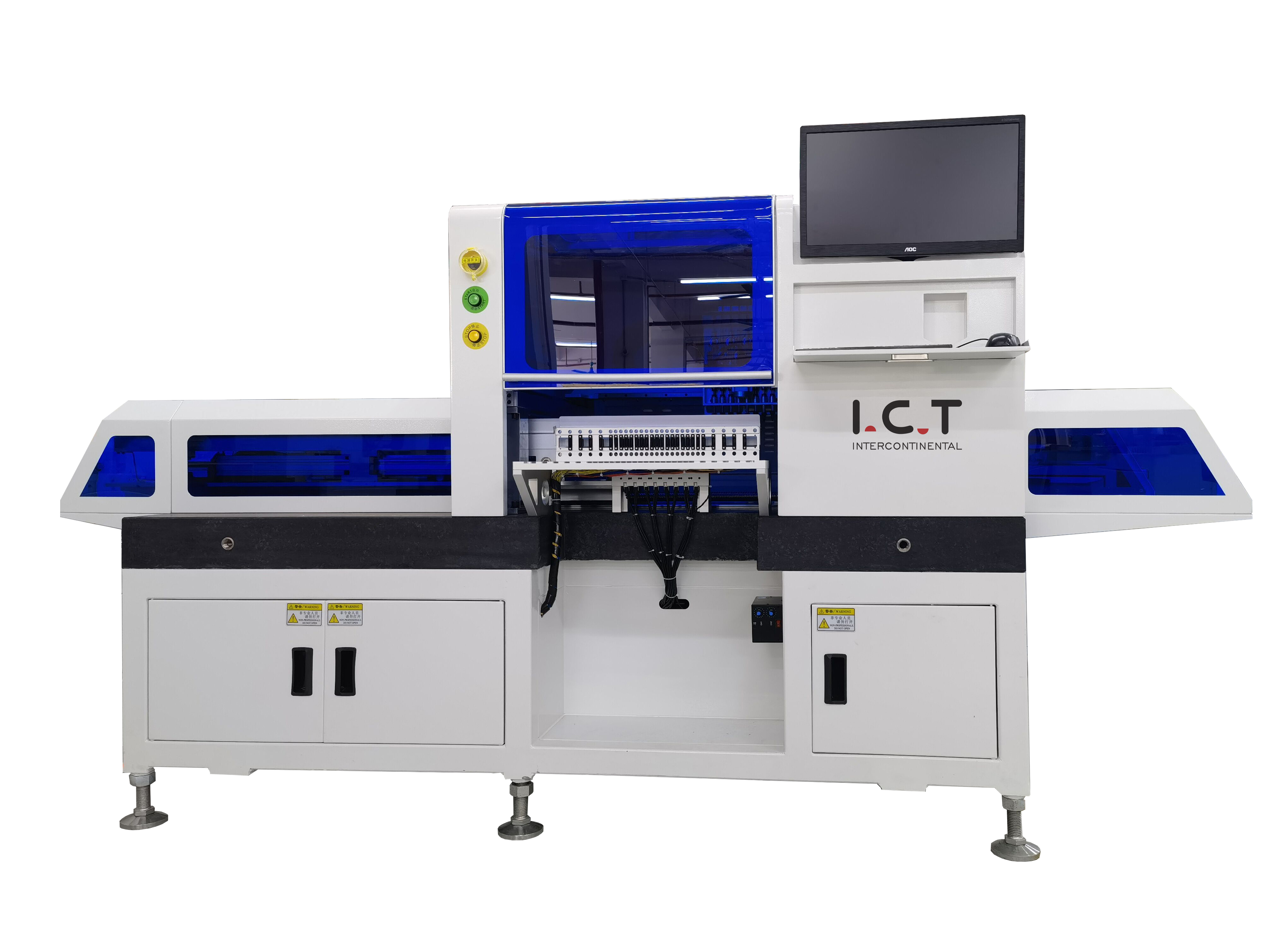 ICT |Kahdeksan pään LED Chip Mounter 660 V Poiminta ja paikka koneen LED-asennus automaattinen