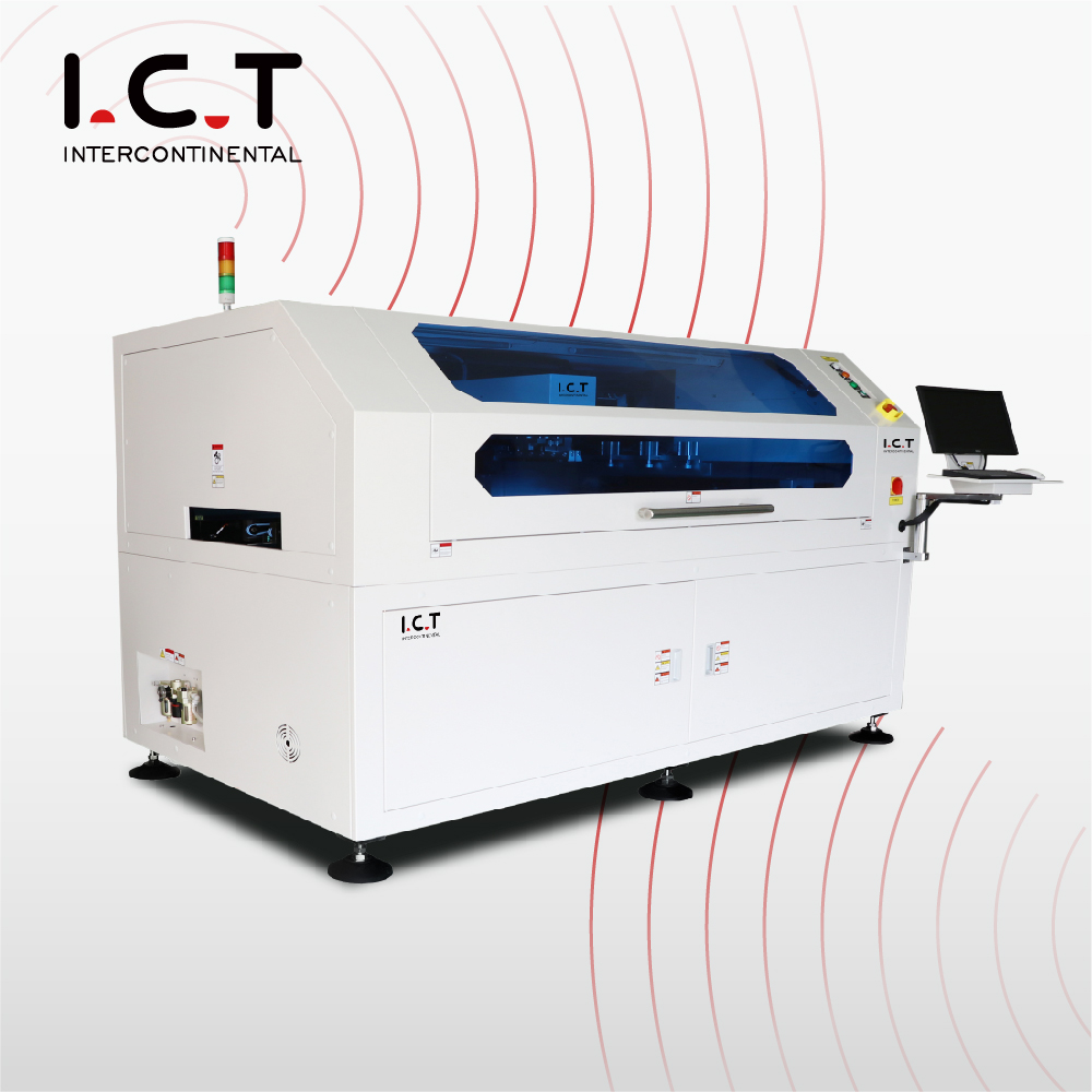 ICT |1200mm led pcb täysautomaattinen tahnajuotepainokone