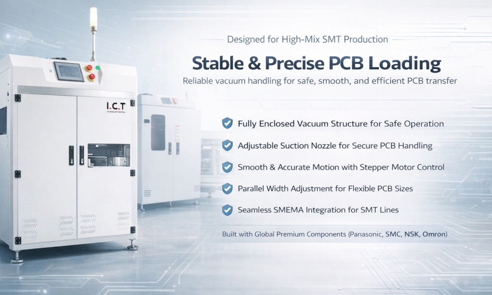 ICT PCB Magazine Vacuum Suction Loader