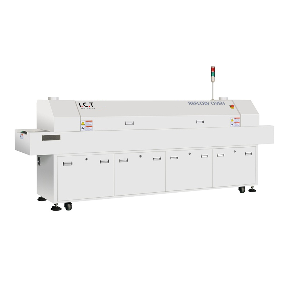 ICT |Vacuum Reflow Oven SMT 450 Width PCB kuljettimen LED juotos yli