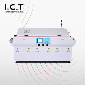 ICT |10 vyöhykkeen typen, lyijyttömän reflow-uunien kompakti SMT koneen lämpötilan päivämäärän kirjauslaite 