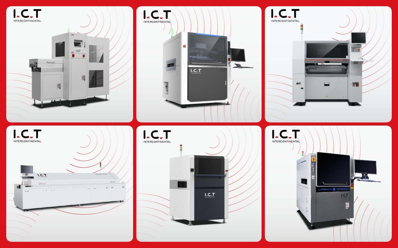 1 SMT Line with SMT Machine 01 1 SMT-linja SMT-koneella 01