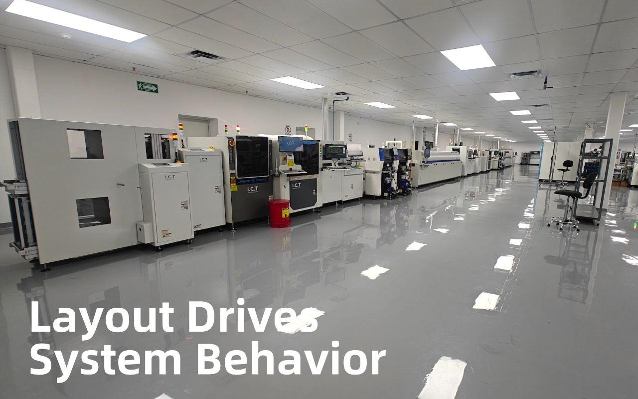 2. SMT-linjan asettelu m&auml;&auml;ritt&auml;&auml; enemm&auml;n kuin lattiatilan