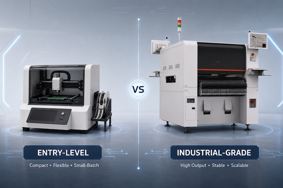 2-10 Entry-Level vs Industrial Pick and Place Machines