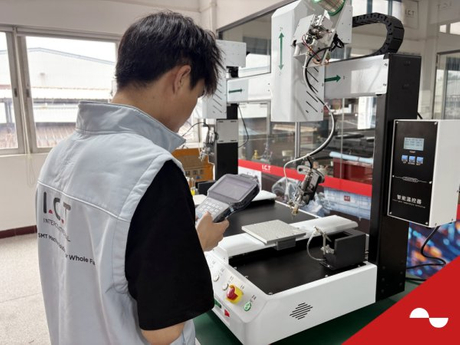 Inside I.C.T Engineers Testing Soldering Robot Before Shipment.jpg