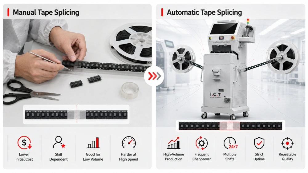 Manuaalinen vs. automaattinen nauhaliitos Process.webp