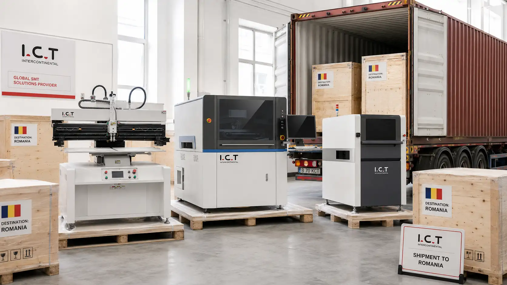 ICT toimittaa edistyneit&auml; SMT-laitteita Romaniaan tukemaan elektroniikan valmistusta Expansion.webp
