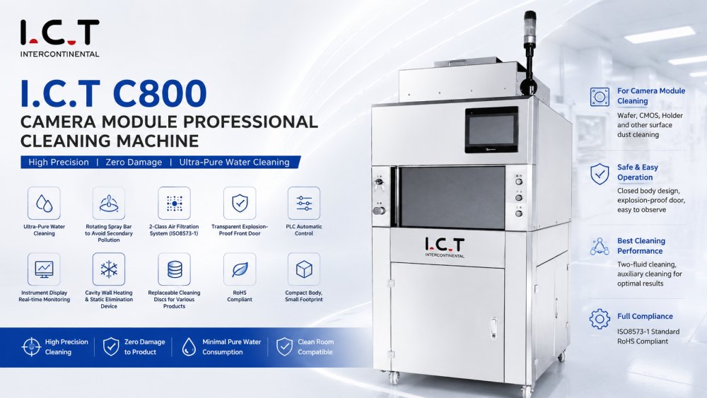 Kameramoduulin puhdistuskone ICT-C800 