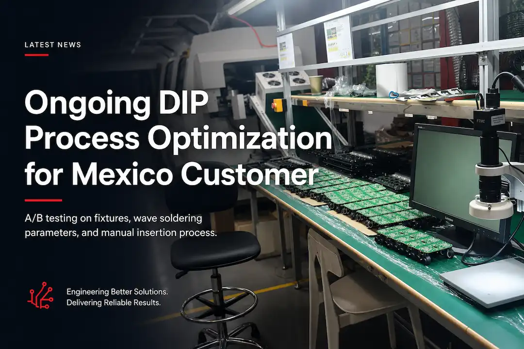ICT jatkaa DIP-tuotantoprosessin optimointia Mexico Electronicsille Manufacturer.webp